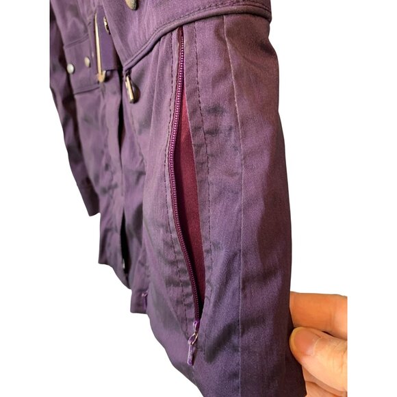 Luxury Nils Waterproof Breathable Ski Jacket Size 6 RR10726 Peplum Purple EUC - Picture 9 of 13
